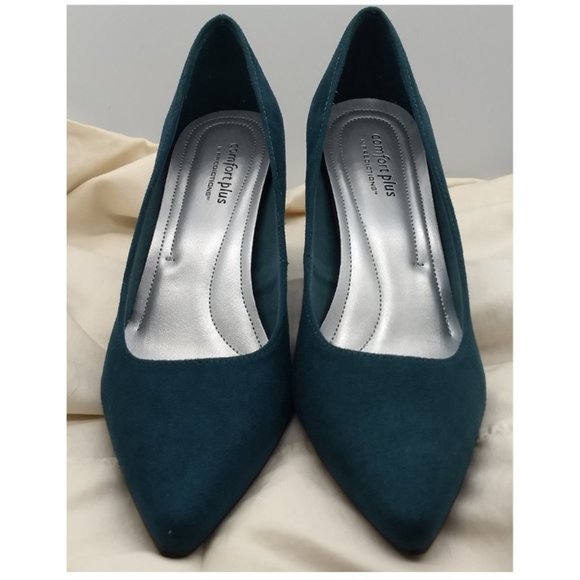 NWOT "Janine" Teal Dress Heels by Flex Comfort - Picture 2 of 5